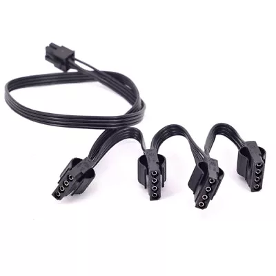 PCIe 6Pin To 4 IDE Molex Modular Power Supply Cable For Corsair CX850M RM850X • £3.83