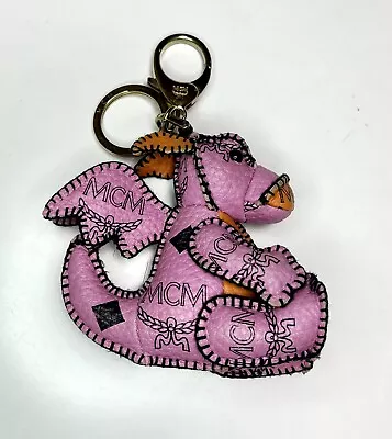 MCM Pink Orange Dragon Bag Charm Key Ring Keychain No Box Excellent • $195