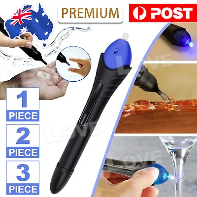$6.65 • Buy Quick 5 Second Fix UV Light Liquid Glass Welding Compound Glue Repair Pen Tool