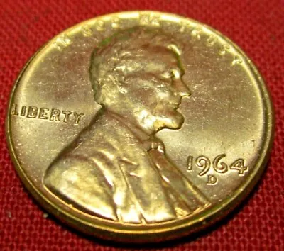 1964 D Lincoln Memorial Cent - BU - Uncirculated - Red - 95% Copper • $1.98