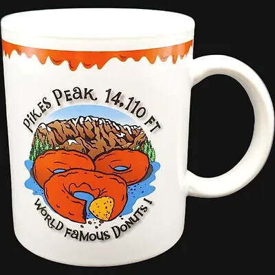 Pikes Peak World Famous Donuts Coffee Mug - 10oz Colorado Springs Souvenir • $16.85