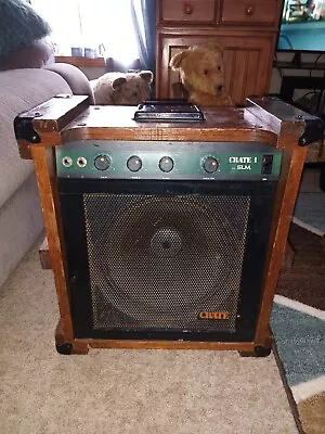 Crate Model CR-1 By SLM  Guitar Amplifier Wooden CrateVintage 1978 Tested Works • $230