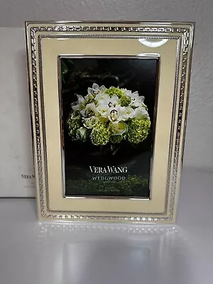 Vera Wang Wedgewood Picture Frame Infinity 4X6 New In Box. Braided Loop Rope • $50