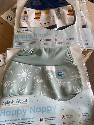 Splash About New Happy Nappy - Reusable Baby/Toddler  Swim Nappy 12-24 XL • £8.50