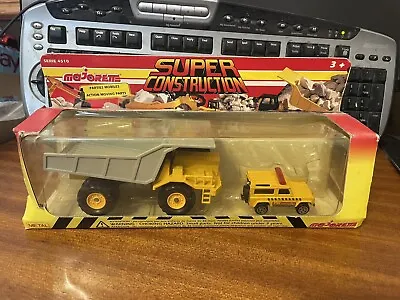 Majorette Super Construction Serie 4514 Dump Truck & Land Rover - Boxed • $22.39