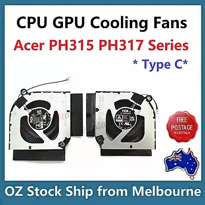 CPU GPU Cooling Fan For Acer Predator Helios 300 PH315-55 PH317-55 PH317-56 • $85