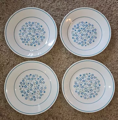 Vintage Corelle Blue Heather Dinnerware Dishes Bread And Butter Plates Set Of 4 • $24.99