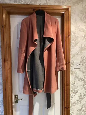 Jaeger Coat Size 14 Pink And Grey Stunning • £29.75