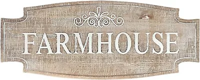 DELIDECOR Large Farmhouse Sign Rustic Carved Wood Plaque Porch Decor Vintage • $29.99