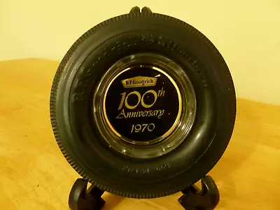 BF Goodrich Tire Ashtray Vintage Rubber Wheel 100th Anniversary 1970 • $24.95