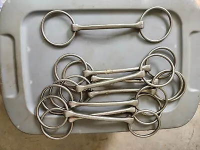 New Old Stock 5 1/4  Mullen Mouth Loose Ring Snaffle Bit. • $14.99