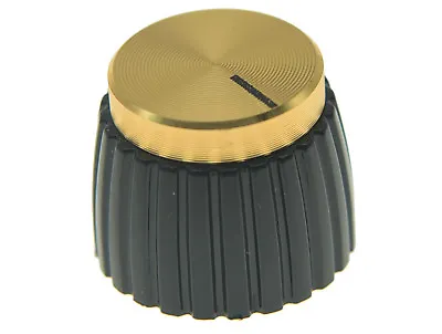20x Guitar AMP Amplifier Knobs Black W/ Gold Cap Push On Knobs Fits Marshall • $9.39