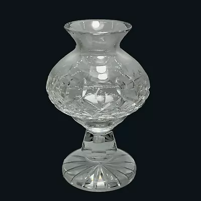 WATERFORD Crystal LISMORE Glass Fairy Light Candle Votive Hurricane Lamp Globe • $99