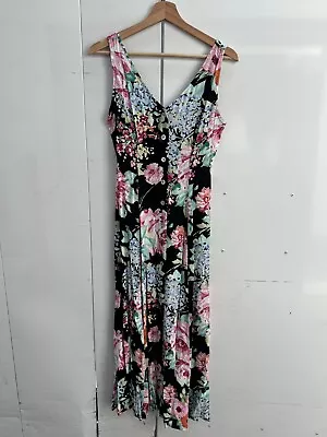 Vintage Express Floral Button Sundress Small • $25