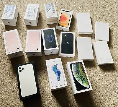 Job Lot Of Mobile IPhone Box’s IPhone 4-5-6-11-12 • £8