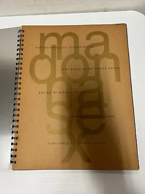 Art Photo Book MADONNA Sex By Madonna US Version  1992 Rare Good Book No CD • $299.95