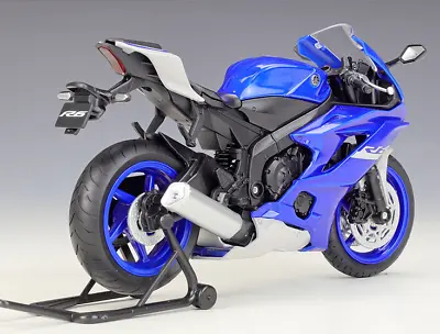 Welly 1:12 2020 YAMAHA YZF R6 Blue Diecast Motorcycle Model Collection Toys Gift • $22.59