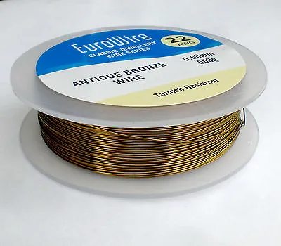 ANTIQUE BRONZE Coloured COPPER WIRE 1.25mm 16 GAUGE  500grams - HIGH QUALITY 46m • £16.72