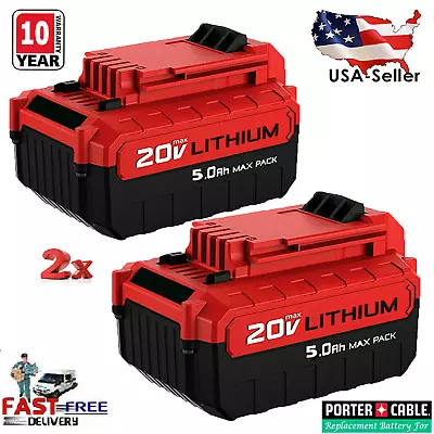 2Pack For Porter Cable PCC681L PACK 20V 20 VOLT MAX Lithium-Ion Battery PCC685L • $45.98