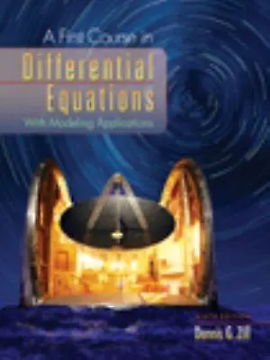 $6.82 • Buy A First Course In Differential Equations : With Modeling Applicat