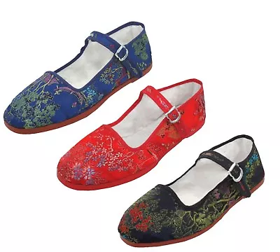 Women's Chinese Classic Mary Jane Floral Brocade Shoes Sizes 35 - 41 New • $9.99