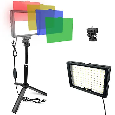 Dimmable 240 LED Video Light Panel For Lighting Photo Studio Live Stream Desk • $20.99