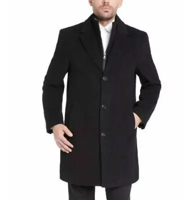Kirkland Men's Wool & Cashmere Blend Overcoat(black 48 Regular - Missing • $45.50