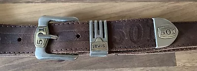 Levi’s 501 Belt Leather Vintage 48” - Brown • £26