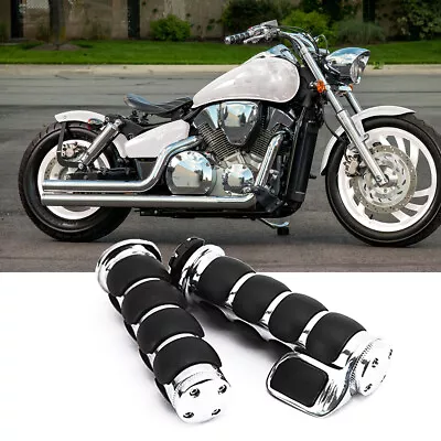 Motorcycle 1'' Handlebar Hand Grips + Throttle Assist For Honda VTX 1300C 2004+ • $39.52