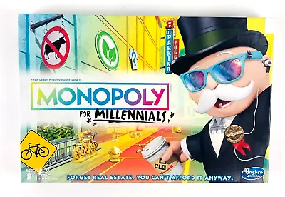 Monopoly For Millennials Board Game 2018 Complete By Hasbro • $9.99