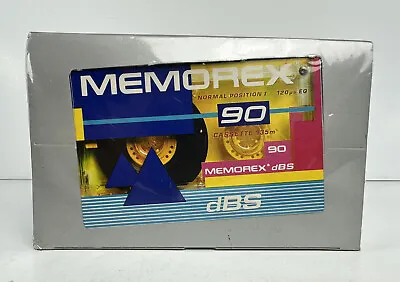 Memorex DBS 90 Minute Audio Cassette 10 Pack  Factory Sealed (NEW) • $22.91