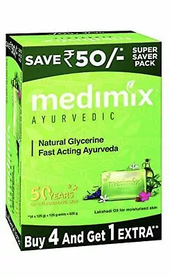 Medimix Ayurvedic Glycerine Soap 125g X 5 (Pack Of 5 Soap)- Free Shipping   • $17.30