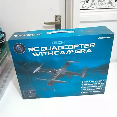 Tech RC Drone With Camera  HD Optical Flow RC Quadcopter • £20