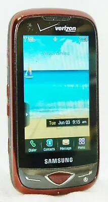 Samsung SCH-U820 Reality Verizon CITY RED Cell Phone Touchscreen 3G Grade B • $15.15