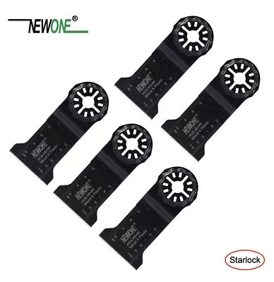 Starlock Compatible Multi Tool Blade Set Bosch Fein Milwaukee Makita 45mm 5-pack • £14.95