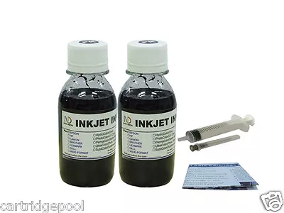 Refill Black Ink Kit For HP 27 28 Deskjet 3420 3425 Designjet 2500c 2500CP 8oz/s • $15.10