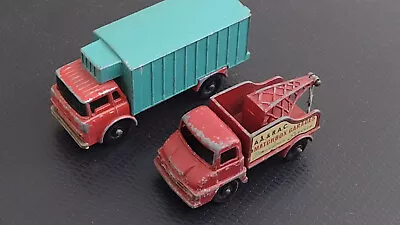 Lesney Matchbox Thames Trader Wreck Truck #13 & Refridgerator Truck #44 • £4.30