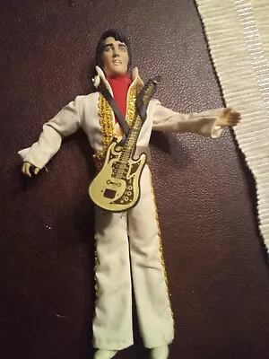 Vintage 1984 Elvis Presley 12” Figure Comes With Guitar Eugene Doll Co. The King • $45
