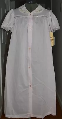 Vintage NWT New With Tag VAL MODE Pale PINK NIGHT GOWN M Med USA Semi Sheer  • $15