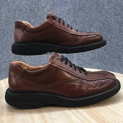 London Underground Shoes Mens 11M Maltese Square Toe Oxford Casual Brown Lace Up • $49.79