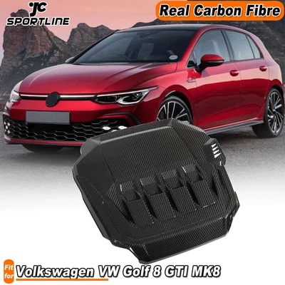 $240.97 • Buy Fit For VW GOLF 8 MK8 GTI Dry Carbon Fiber Front Engine Hood Bonnet Cover Trim 