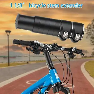 Mountain Bike Handlebar Extender Adaptor Tube Front Fork Stem Riser Extension • $9.20