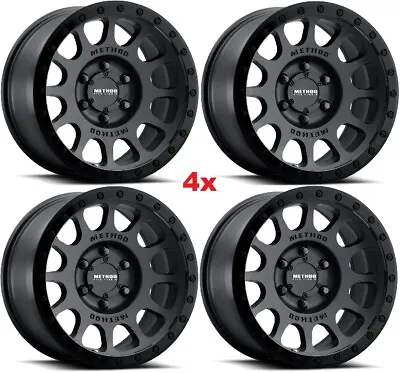 17 Method Nv Mr305 Double Black Wheels Rims 17x8.5 Fits Toyota Mr305785601000 • $1429