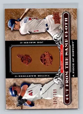 2008 Upper Deck A Piece Of History #CSC-MM Victor Martinez / Joe Mauer  #/799 • $2.25