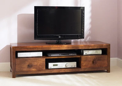 £329.16 • Buy SOLID MANGO LARGE TV UNIT/MEDIA CABINET/STAND 140cm/150cm/160cm - WIDE FURNIT...