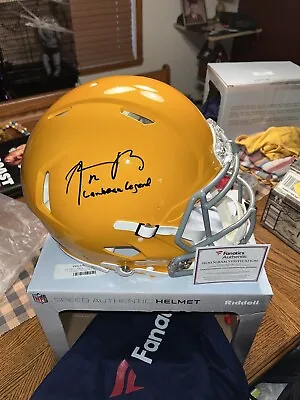 NFL Aaron Rodgers Autographed Green Bay Pack Throwback Helmet  Lambeau Legend  • $1199.99