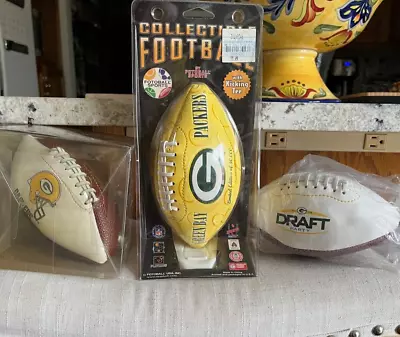 Green Bay Packers Draft Limited Edition Packers Mini Footballs • $19.95