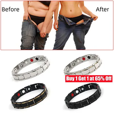 Magnetic Health Bracelet Carpal Tunnel Arthritis Therapy Pain Relief Mens Women • £3.25