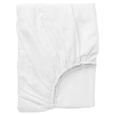 Fitted Sheet White (DVALA IKEA) • £14.99