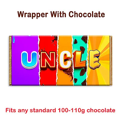 £1.79 • Buy Uncle Chocolate Bar Wrapper Novelty Gift Present For Birthday Christmas Xmas